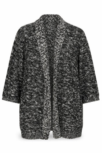 David Emanuel Women's Multicoloured XL Chunky Knit Open Cardigan