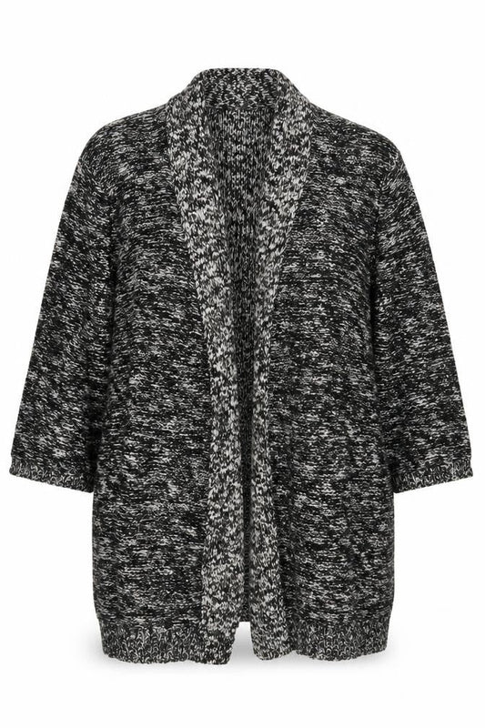 David Emanuel Women's Multicoloured XL Chunky Knit Open Cardigan