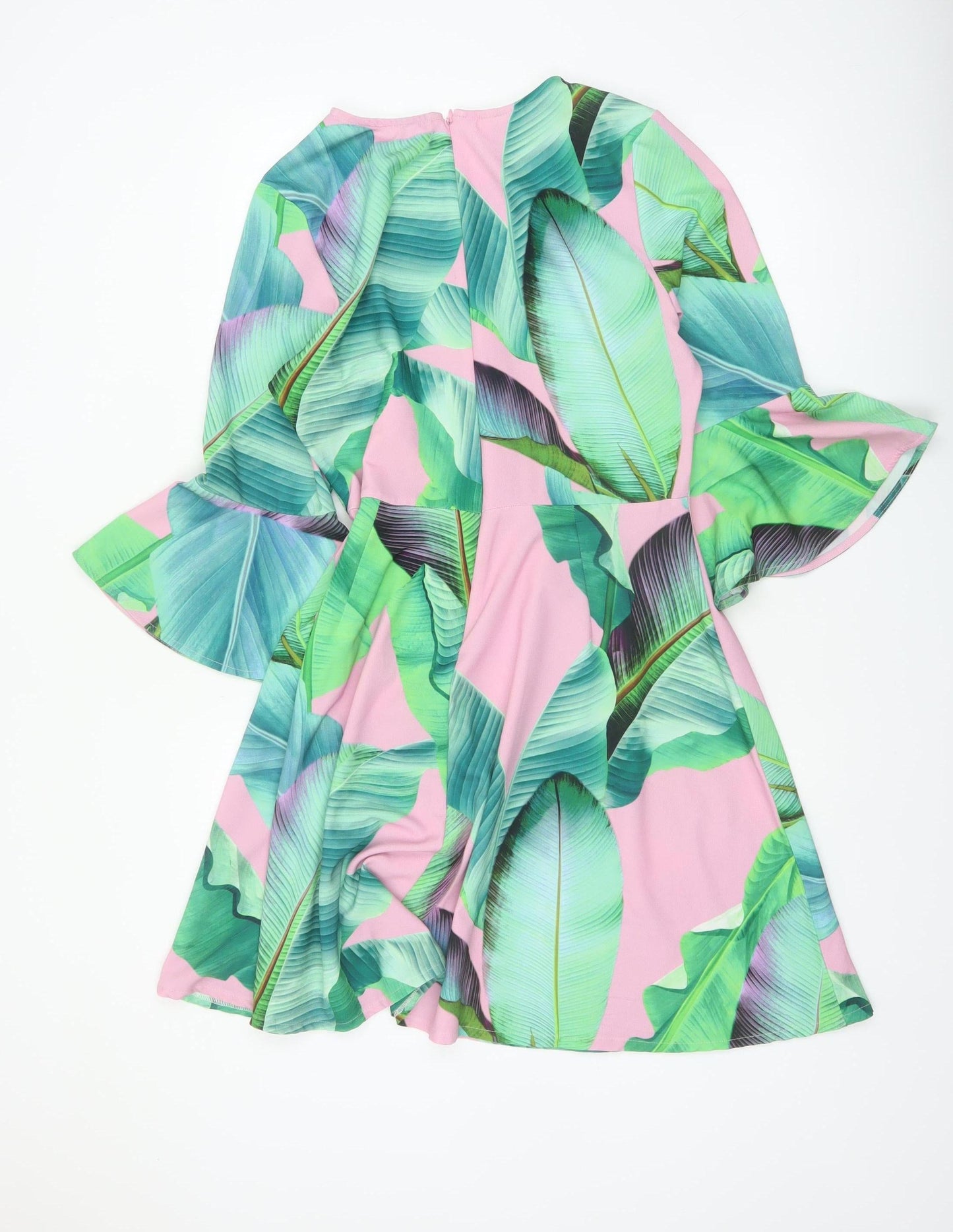 Every Cloud Womens Multicoloured Tropical A-Line Dress Size 14