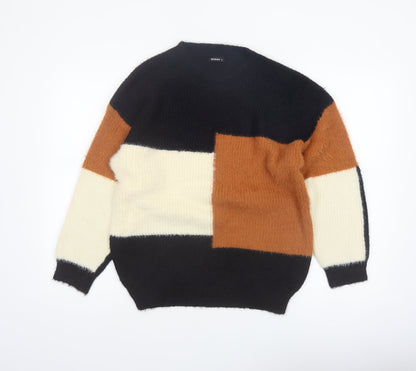 Roman Womens Multicoloured Crew Neck Pullover Jumper Size 12