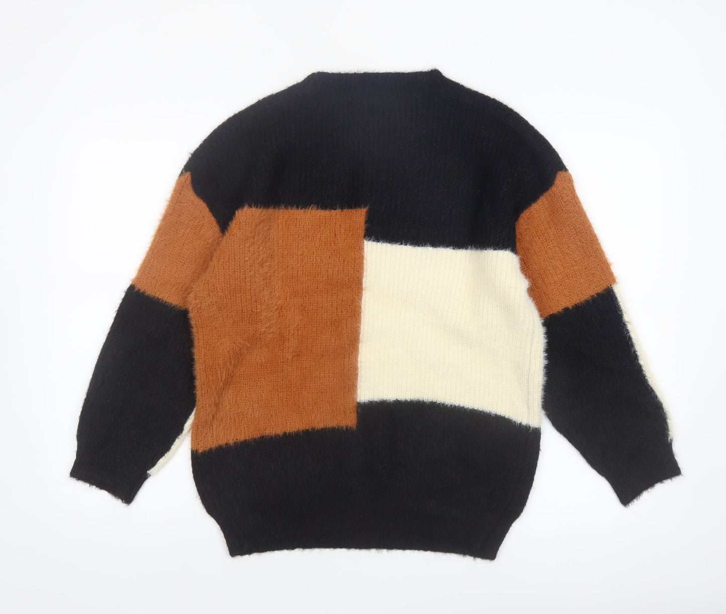 Roman Womens Multicoloured Crew Neck Pullover Jumper Size 12