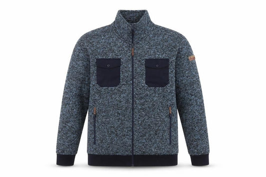 Atlas For Men Blue Fleece Full Zip Jacket Mens L Outdoor Casual