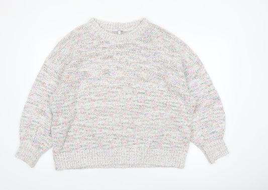 Next Womens Multicoloured L Chunky Knit Relaxed Pullover Jumper