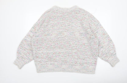 Next Womens Multicoloured L Chunky Knit Relaxed Pullover Jumper