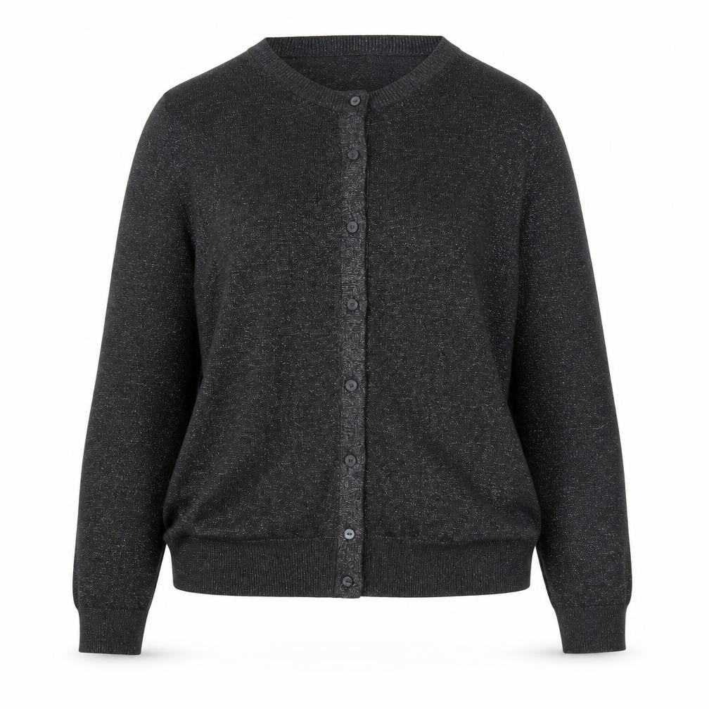 Marks and Spencer Womens Black Glitter Cardigan Size 18 Knit