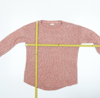Fat Face Women’s Pink Knit Crew Neck Pullover Jumper Size 8