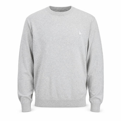 Jack Wills Men's Grey Cotton Crew Neck Pullover Jumper Size L