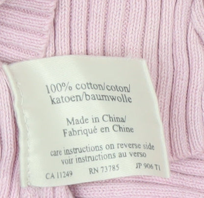 Laura Ashley Women’s Pink Cotton V-Neck Knit Blouse XL