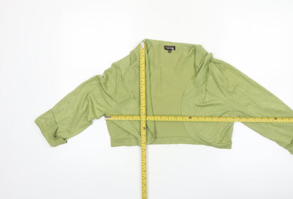 Phase Eight Women’s Green Shrug Knit Cardigan Size 18