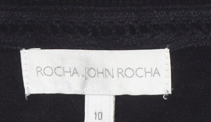 Rocha John Rocha Women’s Black Beaded Sequin Cardigan Size 10
