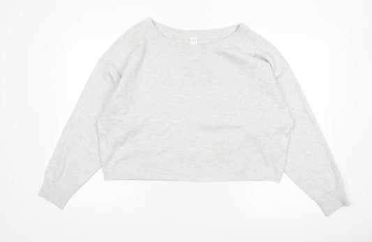 Gilly Hicks Women’s Grey Knit Crew Neck Pullover Jumper Medium