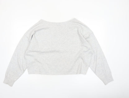 Gilly Hicks Women’s Grey Knit Crew Neck Pullover Jumper Medium