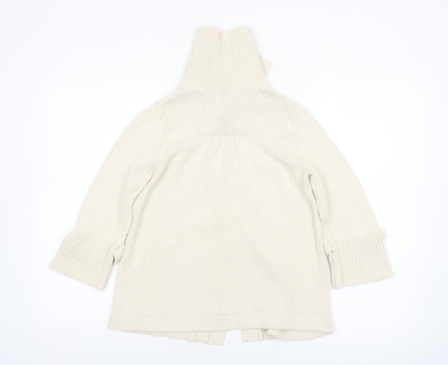 Marks and Spencer Women’s Beige Collared Cardigan UK 12 Knit