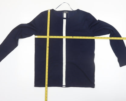 Barbara Lebek Women’s Blue Knit Pullover Jumper Size 12