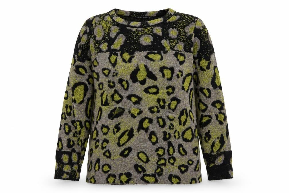 Betty Barclay Women's Multicoloured Leopard Knit Jumper Size 18