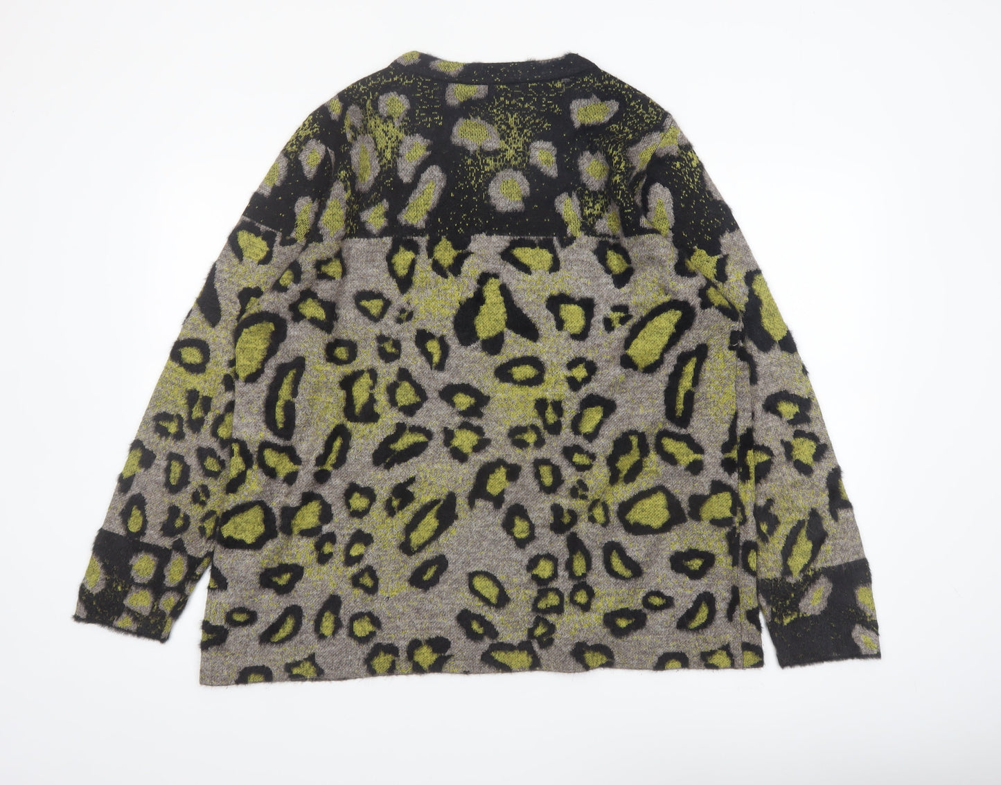 Betty Barclay Women's Multicoloured Leopard Knit Jumper Size 18