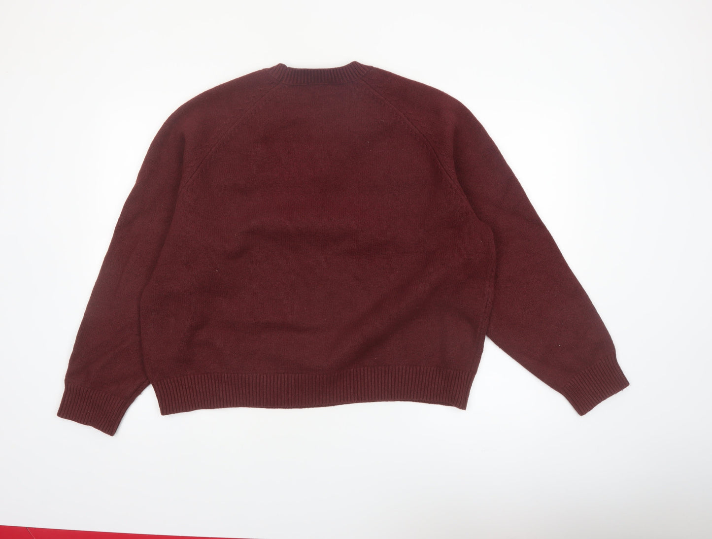 Adanola Womens Red S Crew Neck Pullover Jumper