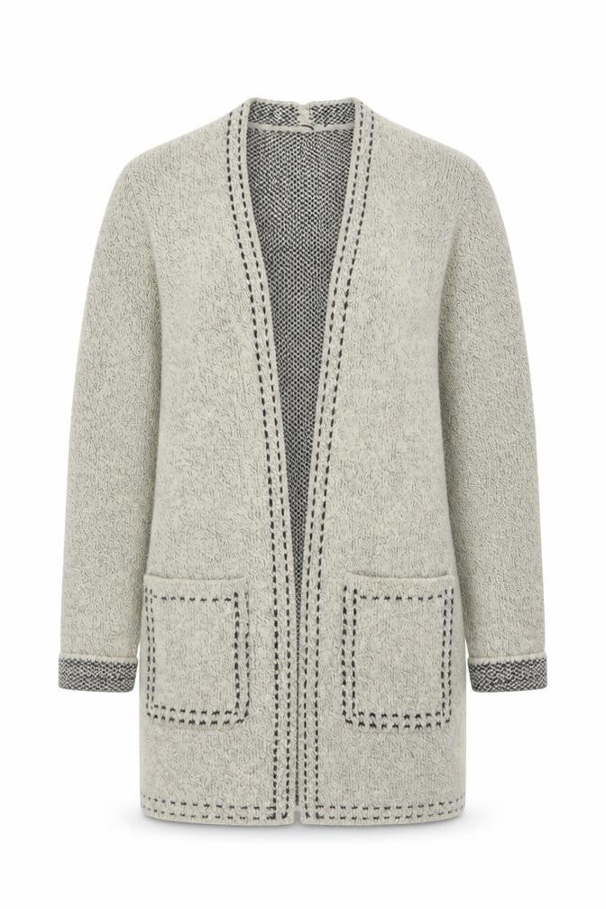 Paramour Women's Grey Cardigan Knit Long Sleeve Open Front S