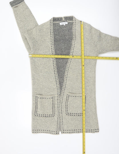 Paramour Women's Grey Cardigan Knit Long Sleeve Open Front S