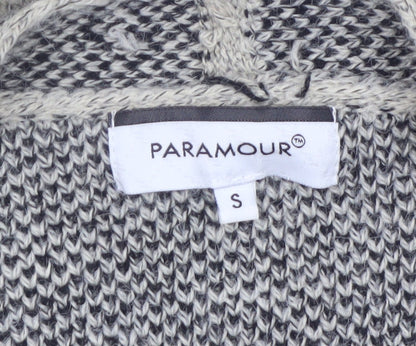Paramour Women's Grey Cardigan Knit Long Sleeve Open Front S