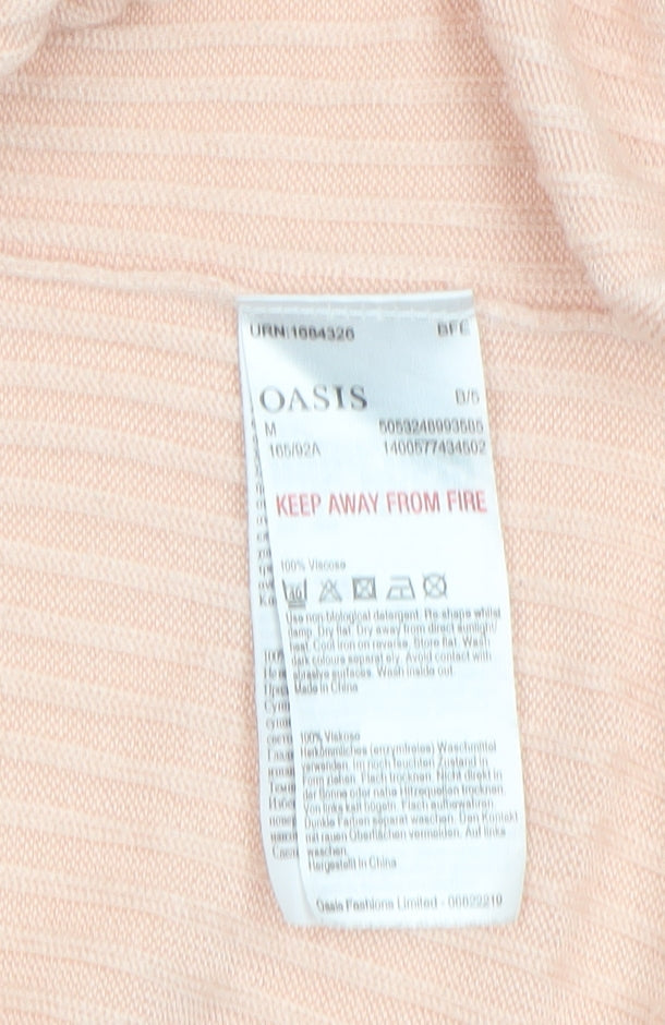 Oasis Women Pink Lightweight Longline Viscose Cardigan M