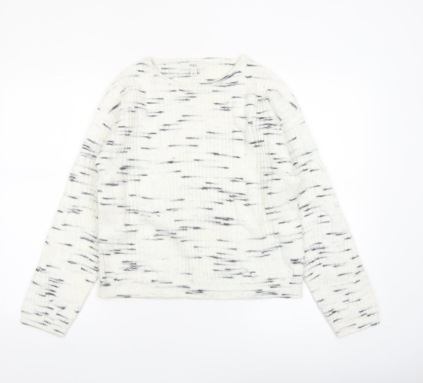 Marks and Spencer Women's Ivory Knit Pullover Jumper S