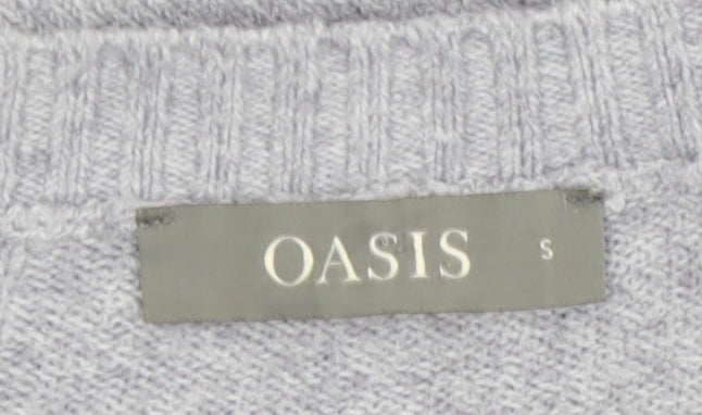 Oasis Women’s Grey Crew Neck Knit Jumper Size S