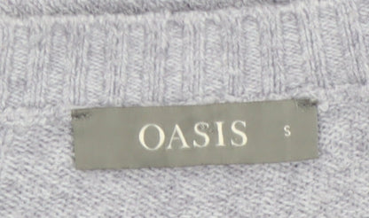 Oasis Women’s Grey Crew Neck Knit Jumper Size S