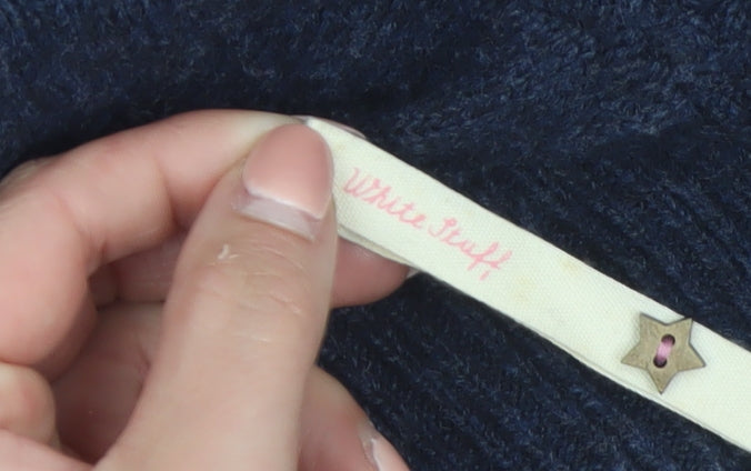 White Stuff Women's Blue Longline Cardigan UK 16 Lambswool Blend