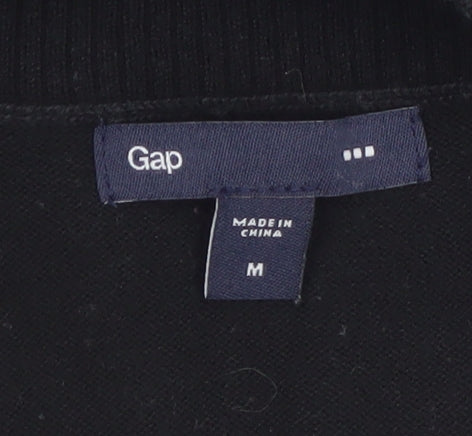 Gap Women’s Black Cotton Crew Neck Long Sleeve Jumper M