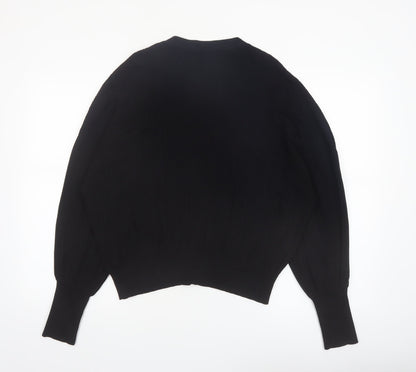 Marks and Spencer Women's Black XL V-Neck Button Knit Cardigan