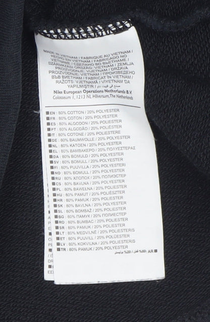 Nike Men's Black L Pullover Sweatshirt Crew Neck Regular Fit
