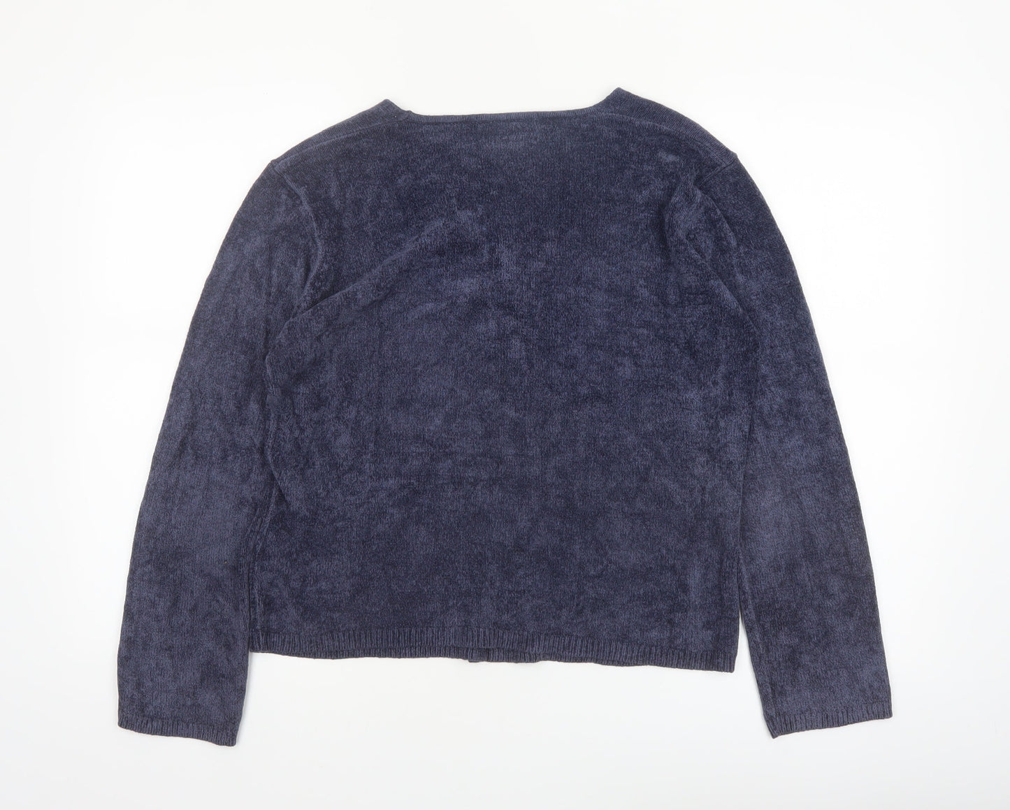 Marks and Spencer Womens Light Navy V-Neck Cardigan Size 16