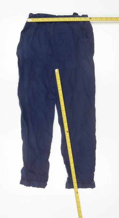 Mountain Warehouse Boys Blue Outdoor Hiking Cargo Trousers 13 Years