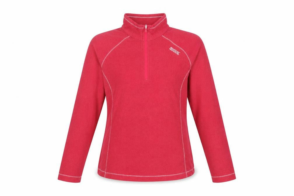 Regatta Women’s Pink 1/4 Zip Pullover Sweatshirt UK 14 Polyester Outdoor