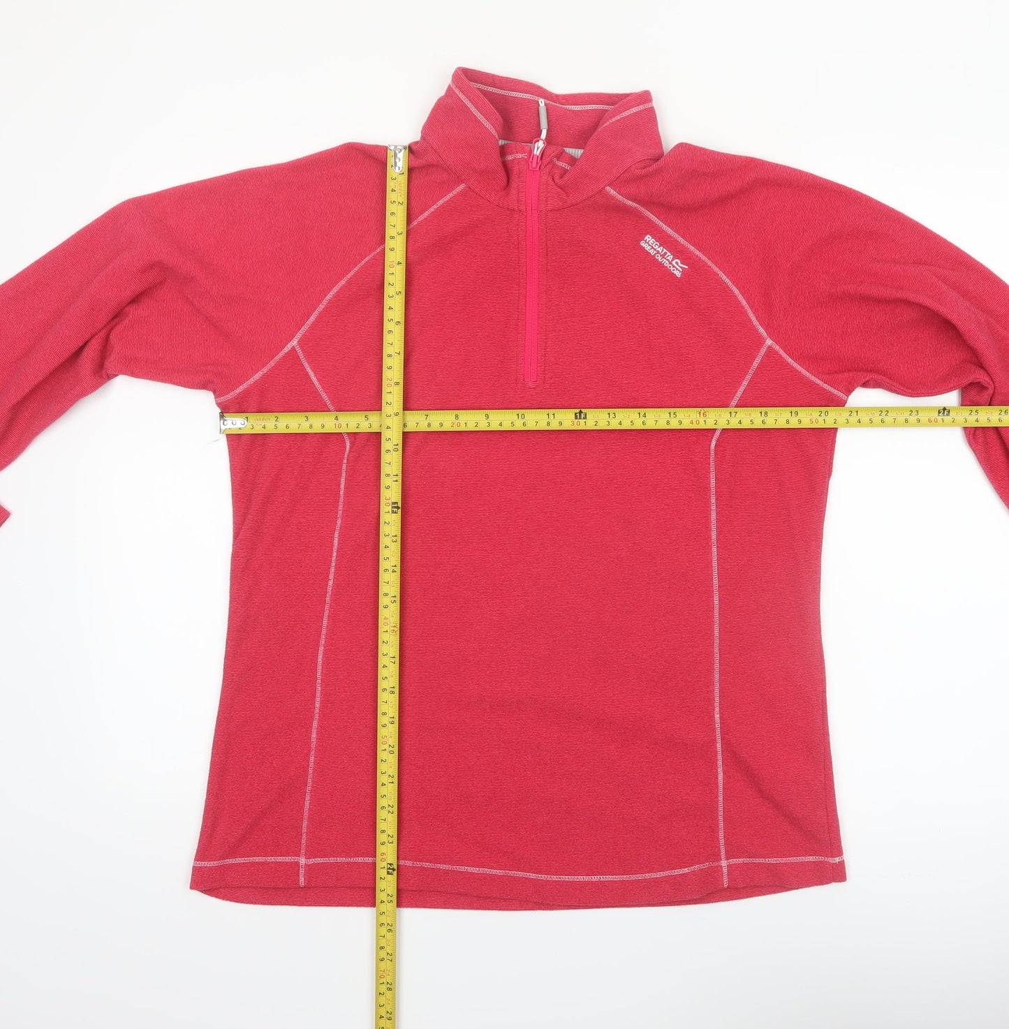 Regatta Women’s Pink 1/4 Zip Pullover Sweatshirt UK 14 Polyester Outdoor