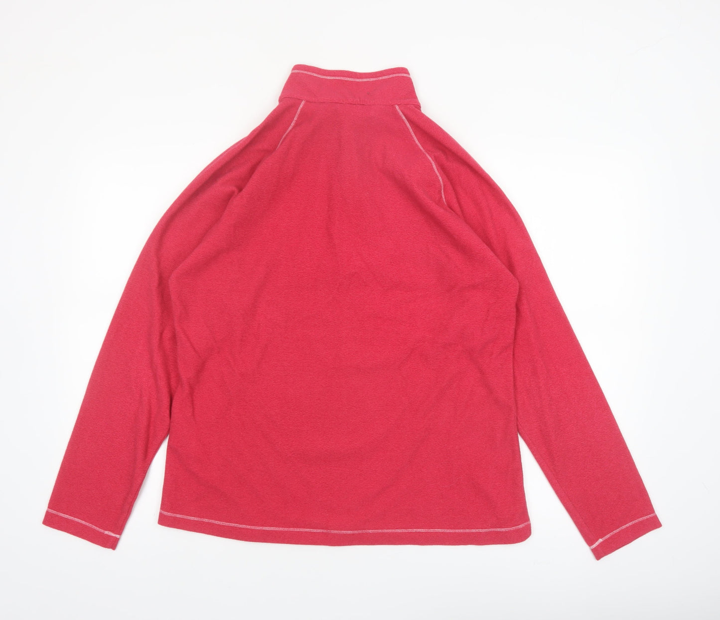 Regatta Women’s Pink 1/4 Zip Pullover Sweatshirt UK 14 Polyester Outdoor