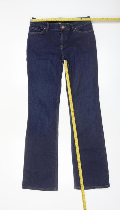 Own Women's Blue Bootcut Stretch Denim Jeans Size 12 Regular
