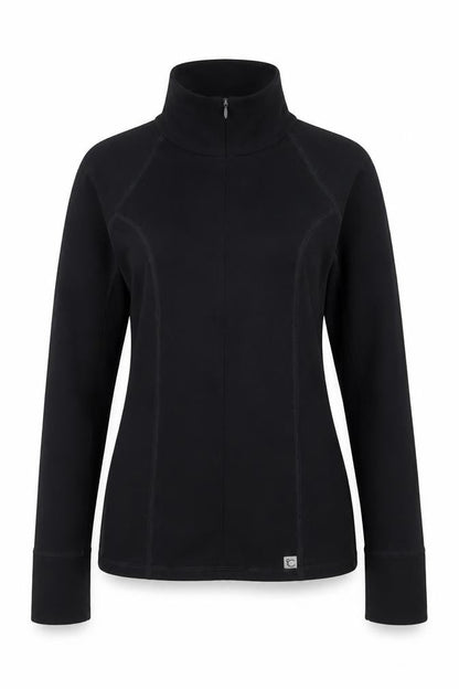 Marks & Spencer Womens Black Size 10 1/4 Zip Pullover Sweatshirt