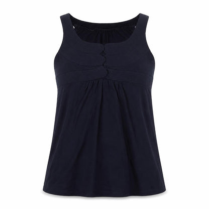 Topshop Women’s Tall Navy Blue Sleeveless Tank Top Size 10
