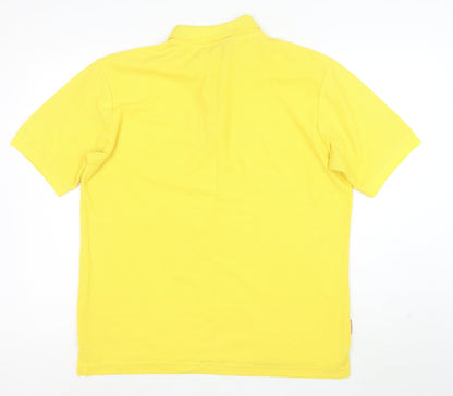 Slazenger Men's Yellow Short Sleeve Polo Shirt XL