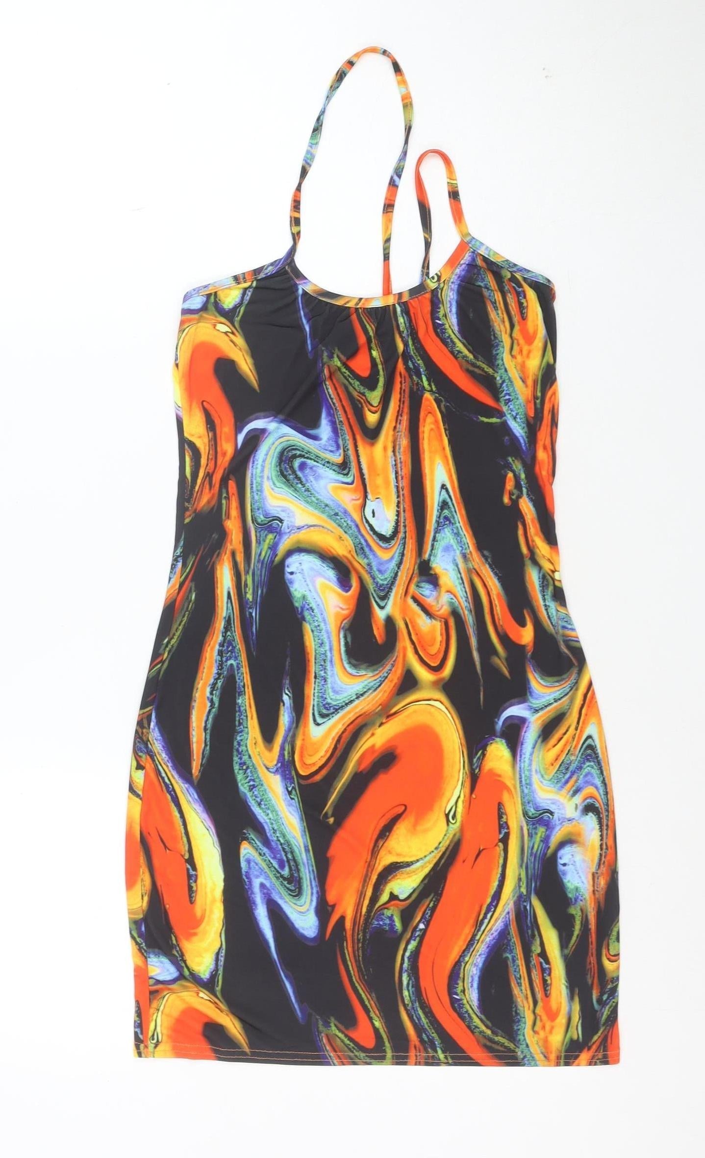 PrettyLittleThing Women’s Multicoloured Size 10 Bodycon Dress