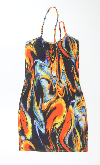PrettyLittleThing Women’s Multicoloured Size 10 Bodycon Dress