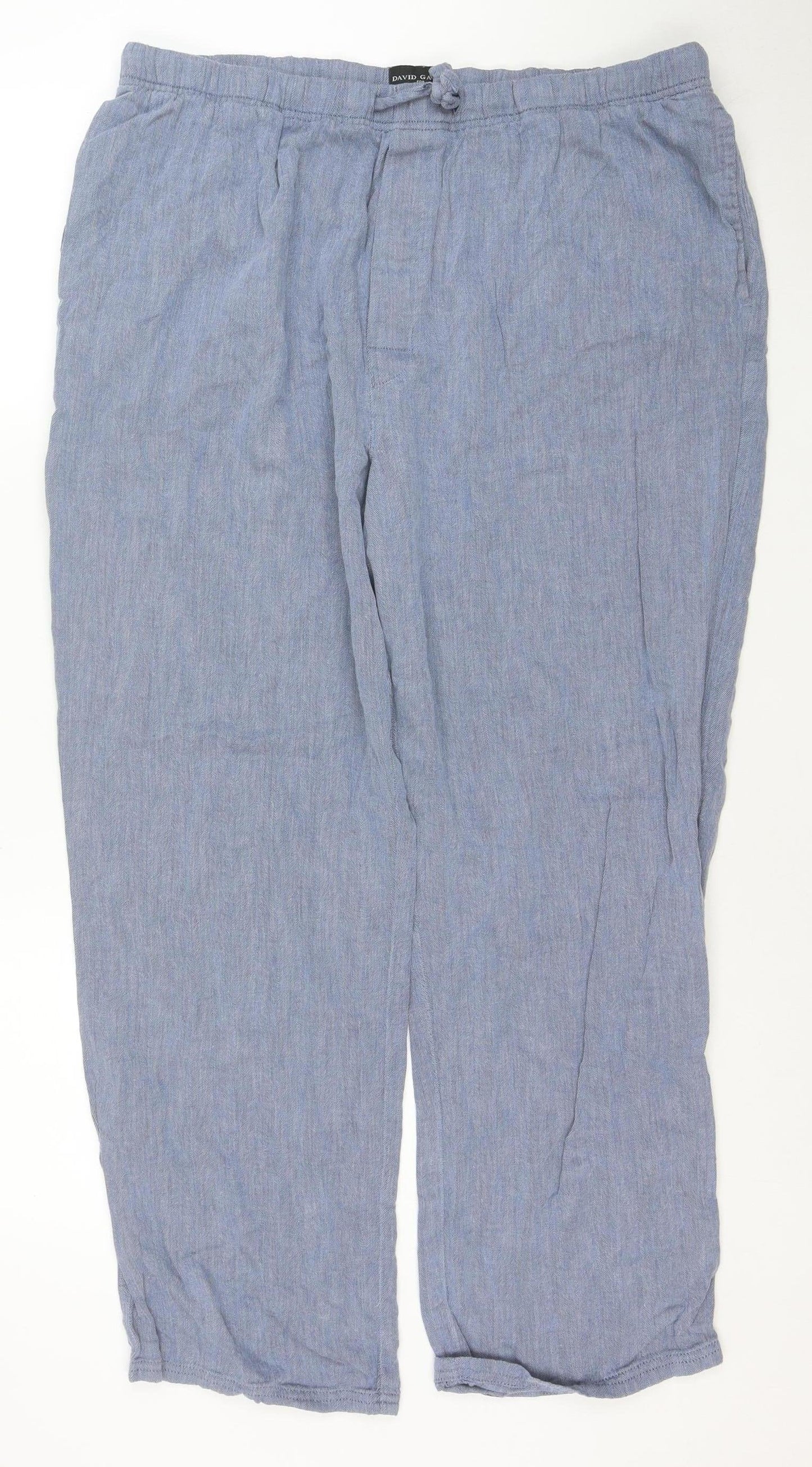 Autograph Women’s Blue Cotton Relaxed Trousers XL