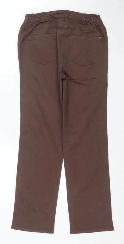 Bonmarche Women Brown Size 12 Straight Leg Jeans