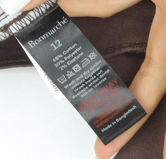 Bonmarche Women Brown Size 12 Straight Leg Jeans