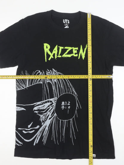 UNIQLO Men’s Black Anime Raizen Yu Yu Hakusho T-Shirt M Graphic Tee