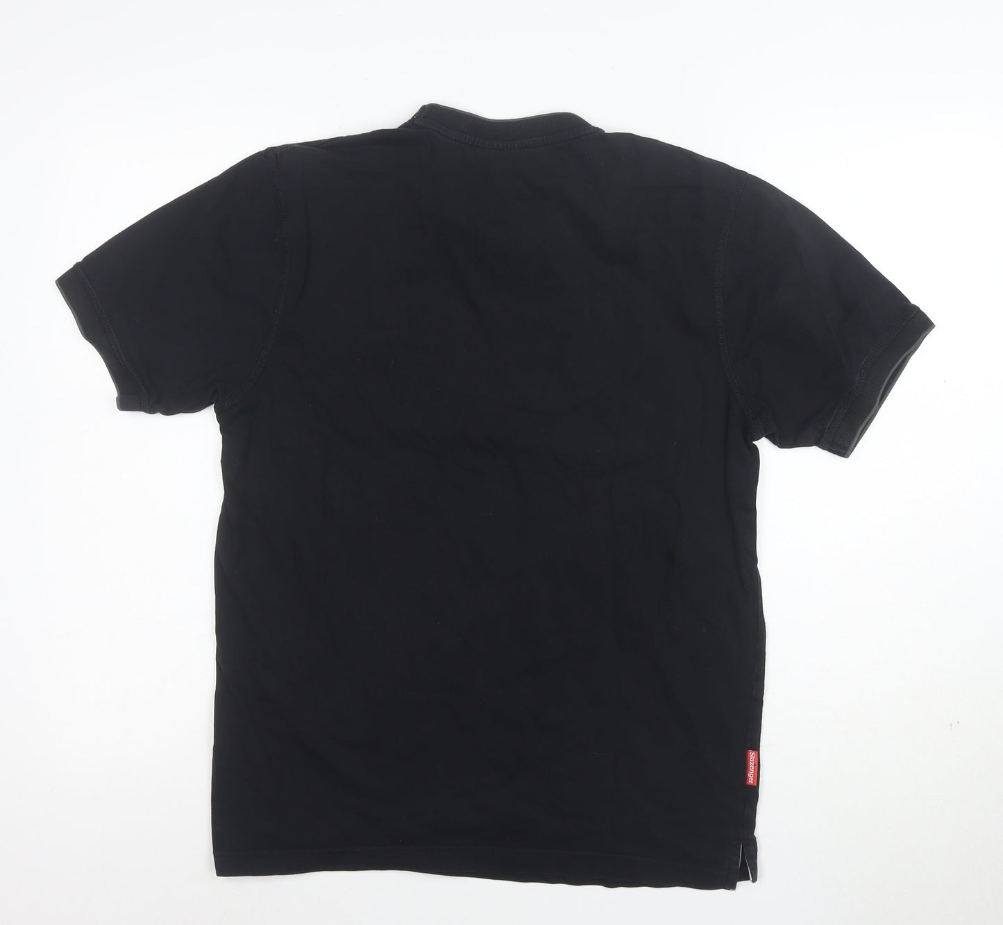 Slazenger Men's Black Short Sleeve Crew Neck Cotton T-Shirt Size M