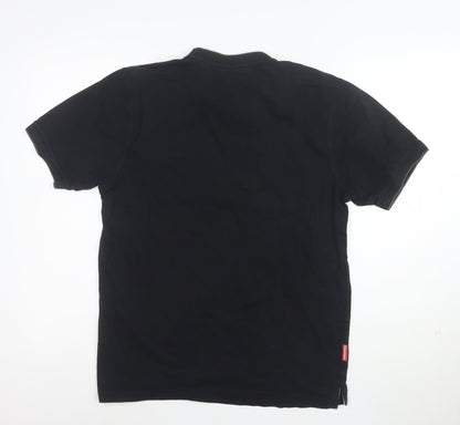 Slazenger Men's Black Short Sleeve Crew Neck Cotton T-Shirt Size M