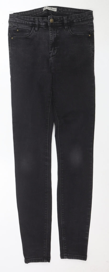 Denim Co. Womens Black Skinny Jeans Size 12 Slim Fit Stretch Denim